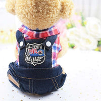 HKM-8131645 Casual Denim Four-Legged Clothing for Pets