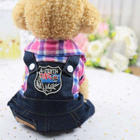 HKM-8131645 Casual Denim Four-Legged Clothing for Pets