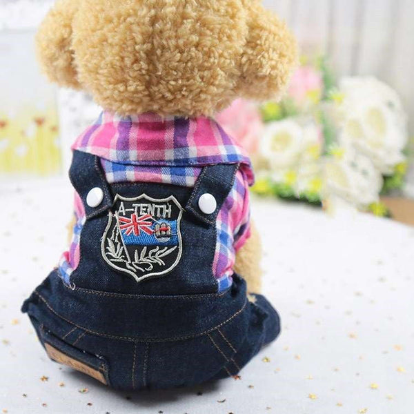HKM-8131645 Casual Denim Four-Legged Clothing for Pets