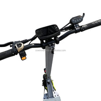 HKM-813267 6000W Dual Motor Electric Scooter with Seat, 60V Lithium Battery, 37-55 Mile Range, Foldable Design, 11-Inch Off-Road Tires