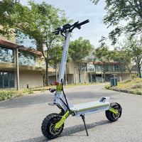 HKM-813267 6000W Dual Motor Electric Scooter with Seat, 60V Lithium Battery, 37-55 Mile Range, Foldable Design, 11-Inch Off-Road Tires