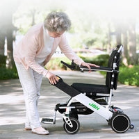 HKM-813267 Portable Electric Wheelchair with All-Aluminum Frame, Foldable & Lightweight, 120kg Capacity, 20km Range