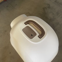 HKM-8132925 Enclosed Cat Litter Box with Easy Access and Odor Control