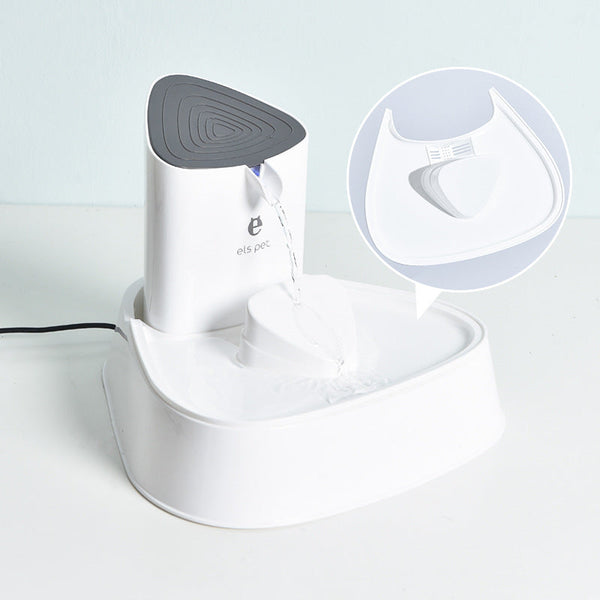 HKM-8133309 Electric Pet Water Dispenser with Circulating Filter - 1.5L & 3L Options, Mute Design, Night Light Feature