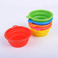 HKM-8133437 Portable Folding Pet Bowl in Food-Grade Silica Gel ¨C Compact, Lightweight, Multiple Colors