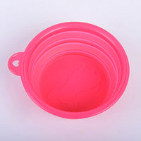 HKM-8133437 Portable Folding Pet Bowl in Food-Grade Silica Gel ¨C Compact, Lightweight, Multiple Colors