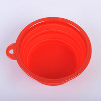 HKM-8133437 Portable Folding Pet Bowl in Food-Grade Silica Gel ¨C Compact, Lightweight, Multiple Colors