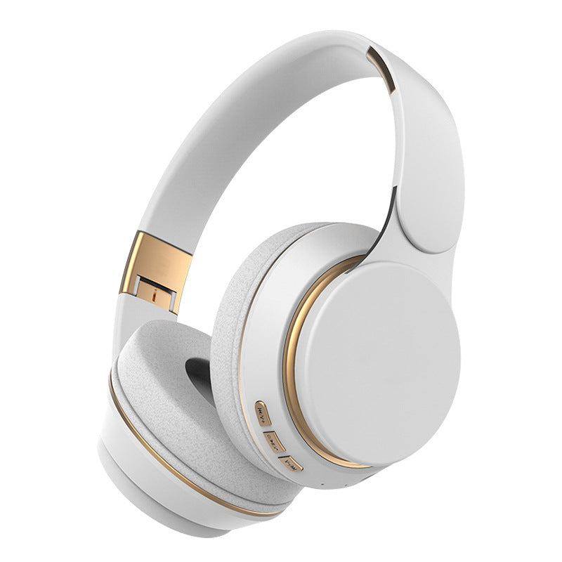 HKM-813459 Bluetooth 5.0 Stereo Wireless Headset with Folding Metal Design and Call Function