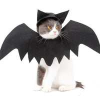 HKM-813459 Transform Your Pet into a Spooky Bat with Halloween Felt Bat Wings for Cats and Dogs