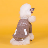 HKM-8135613 Cozy Cotton Dog Cashmere Coat in Brown and Green - Casual Style for Small to XXXL Sizes