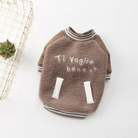 HKM-8135613 Cozy Cotton Dog Cashmere Coat in Brown and Green - Casual Style for Small to XXXL Sizes