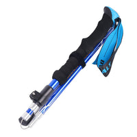 HKM-813587 Folding Trekking Stick - Five-Section Aluminum Alloy with Outer Lock Mechanism