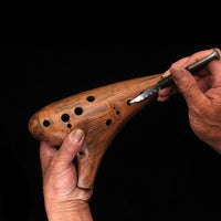 HKM-813651 Elegant Retro Ocarina with Bass Playing Feature