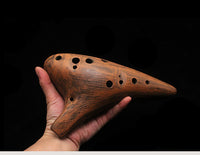 HKM-813651 Elegant Retro Ocarina with Bass Playing Feature