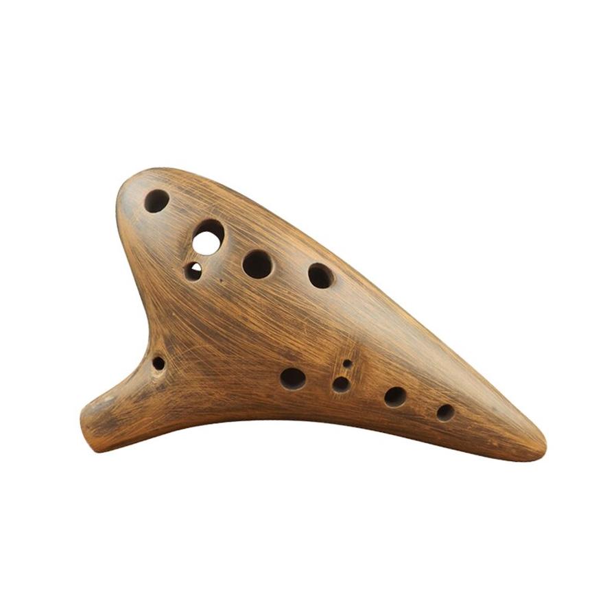 HKM-813651 Elegant Retro Ocarina with Bass Playing Feature