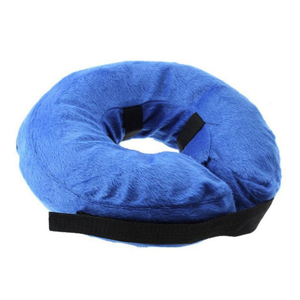 HKM-8136893 Inflatable Recovery Collar for Pets - Adjustable Anti-Bite and Anti-Lick PVC Cone