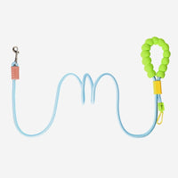HKM-8137021 Crossbody Dog Leash with Soft Cotton Grip - Available in Blue, Pink, and Purple