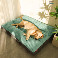 HKM-8137277 Removable and Washable Pet Sleeping Cushion in Silver, Green, and Blue Grey Options