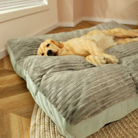 HKM-8137277 Removable and Washable Pet Sleeping Cushion in Silver, Green, and Blue Grey Options
