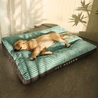 HKM-8137277 Removable and Washable Pet Sleeping Cushion in Silver, Green, and Blue Grey Options