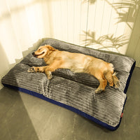 HKM-8137277 Removable and Washable Pet Sleeping Cushion in Silver, Green, and Blue Grey Options