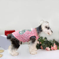 HKM-8137789 Schnauzer Summer Cotton Vest with Bright Diamond Design in Multiple Colors