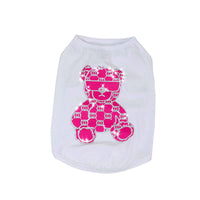 HKM-8137789 Schnauzer Summer Cotton Vest with Bright Diamond Design in Multiple Colors