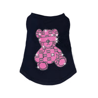 HKM-8137789 Schnauzer Summer Cotton Vest with Bright Diamond Design in Multiple Colors