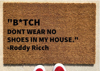 HKM-813779 Roddy Ricch Polyester Fiber Doormat in Multiple Sizes with Natural Rubber Base