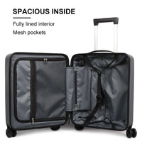 HKM-813779 Smart Carry-On Trolley Bag with Laptop Compartment and Front Pocket Design