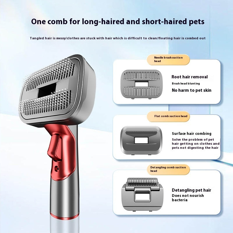 HKM-8138813 Pet Grooming Suction Head Accessories Set for Shaving and Brushing Various Coat Lengths
