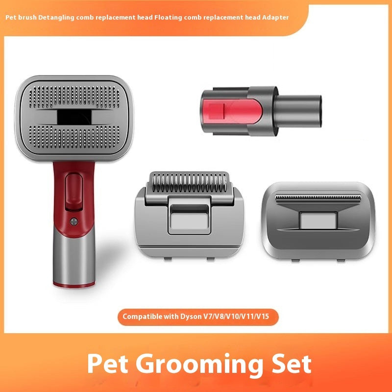 HKM-8138813 Pet Grooming Suction Head Accessories Set for Shaving and Brushing Various Coat Lengths