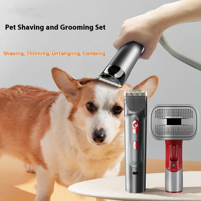 HKM-8138813 Pet Grooming Suction Head Accessories Set for Shaving and Brushing Various Coat Lengths