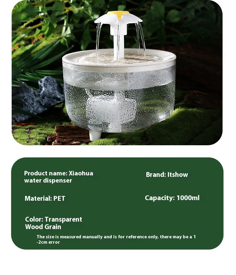 HKM-8139197 Automatic Cat Water Fountain with Constant Temperature and 1000ml Capacity