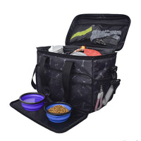 HKM-8139453 Multi-Functional Black Cartoon Pet Travel Bag - Comfortable and Durable Polyester Design