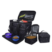 HKM-8139453 Multi-Functional Black Cartoon Pet Travel Bag - Comfortable and Durable Polyester Design