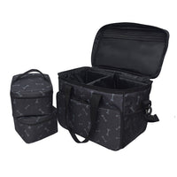 HKM-8139453 Multi-Functional Black Cartoon Pet Travel Bag - Comfortable and Durable Polyester Design