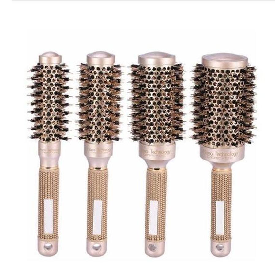 HKM-814035 Professional Plastic and Nylon Hair Brush - 30.4cm, Lightweight Design for Daily Use