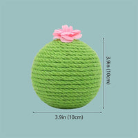 HKM-8140477 Interactive Cat Scratcher Ball with Natural Sisal and Catnip for Indoor Play and Exercise