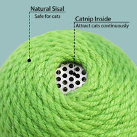 HKM-8140477 Interactive Cat Scratcher Ball with Natural Sisal and Catnip for Indoor Play and Exercise