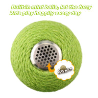 HKM-8140477 Interactive Cat Scratcher Ball with Natural Sisal and Catnip for Indoor Play and Exercise