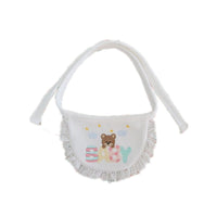 HKM-8140605 Embroidered Cat Saliva Towel - Bear & Birthday Designs, Free Size 75cm