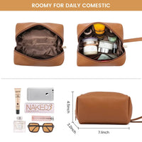 HKM-814099 Lightweight 17 Inch Leather Laptop Tote Bag with Clutch Purse for Business Use