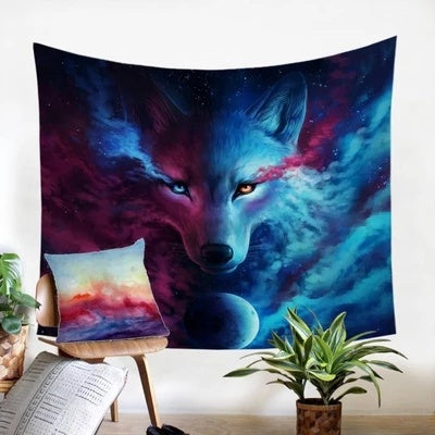 HKM-814099 Versatile Digital Printed Plush Fabric Tapestry for Home Décor and More