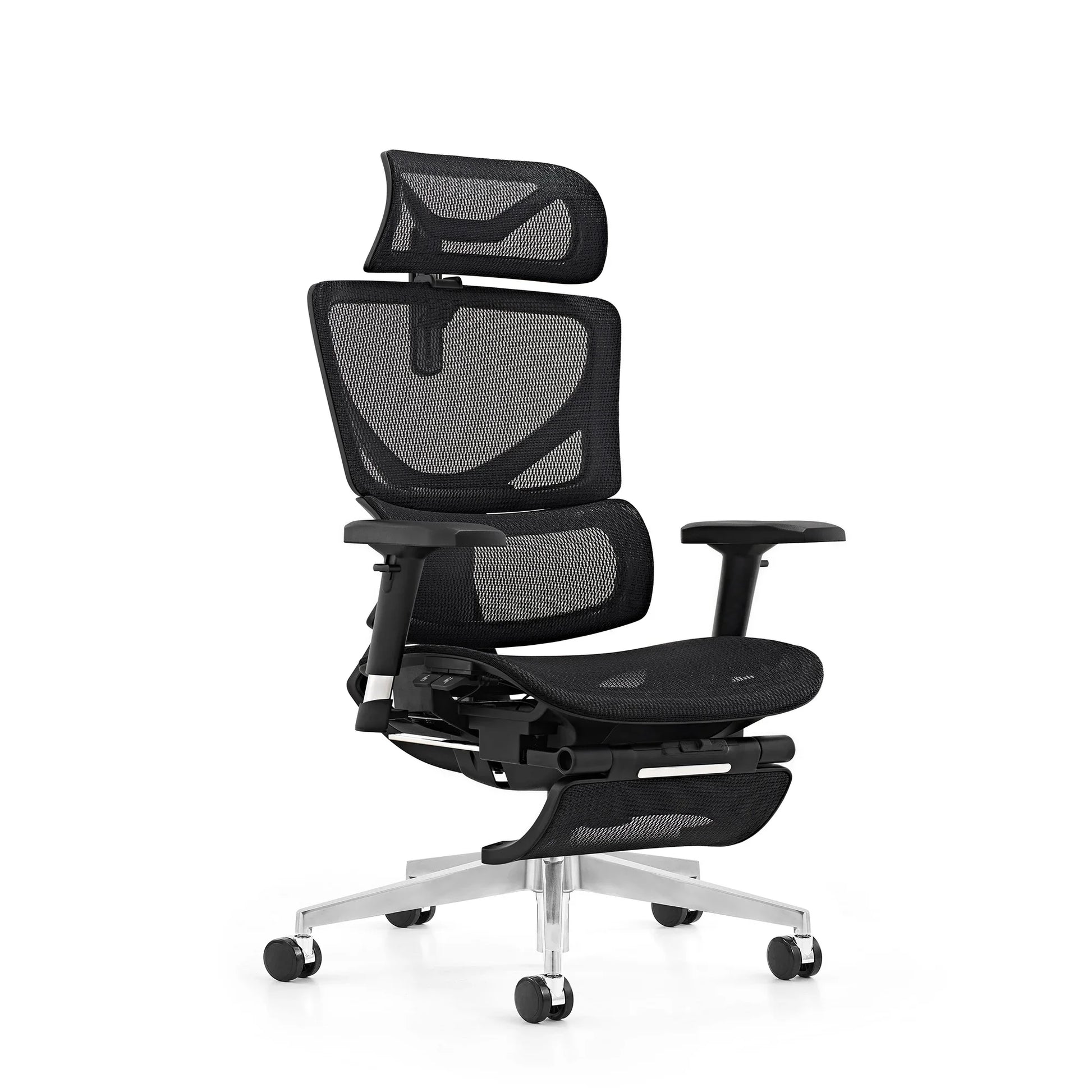 HKM-814163 Ergonomic Adjustable Mesh Executive Office Chair with Footrest and 3D Armrests