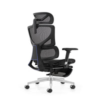 HKM-814163 Ergonomic Adjustable Mesh Executive Office Chair with Footrest and 3D Armrests