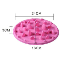 HKM-8143165 Interactive Slow Feeding Bowl for Cats and Small Dogs - Stimulates Mind and Reduces Eating Speed