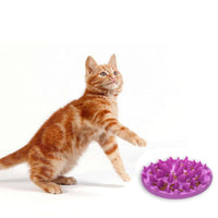 HKM-8143165 Interactive Slow Feeding Bowl for Cats and Small Dogs - Stimulates Mind and Reduces Eating Speed