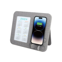 HKM-814419 7-Inch & 8-Inch Flat Bracket Wireless Charger Desktop Mouse Pad in Yellow & Black