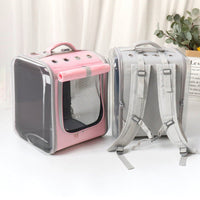 HKM-8145213 Breathable Portable Cat Travel Backpack with Embossed Design